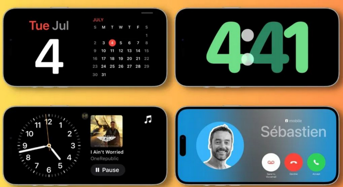 宁化苹果手机维修分享iOS17横屏充电待机显示有什么好处 