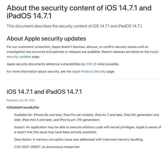 宁化苹果手机维修分享iOS 14.7.1 正式版更新内容及升级方法 